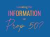 Proposition 50 Information