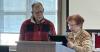 President Midge Gill presents MDW Award to Tom Ganser