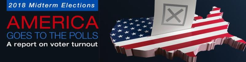 America Goes to the Polls with American flag