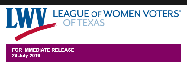 LWV-TX Press Release 7/24/19 (PNG)