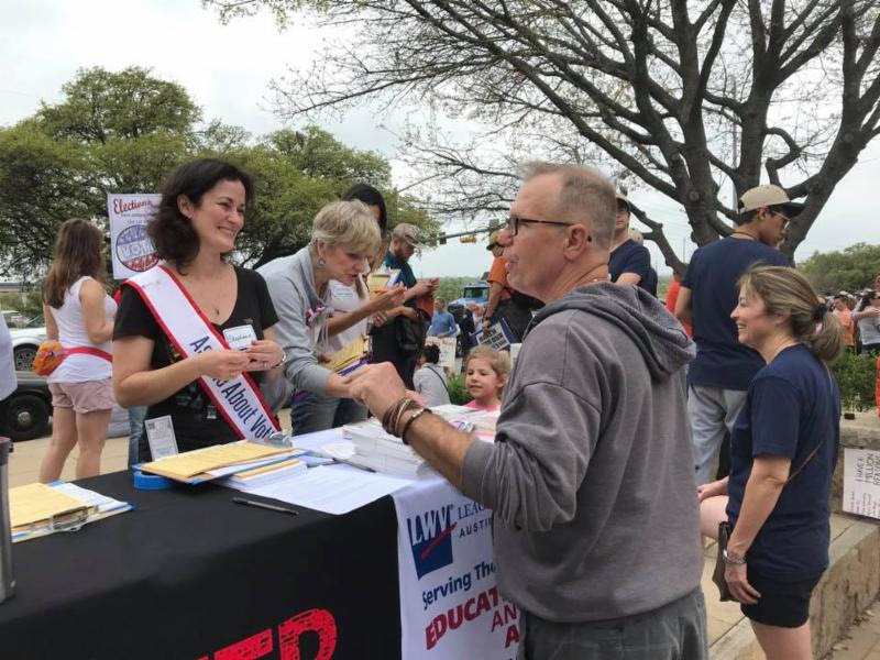 Registering voters