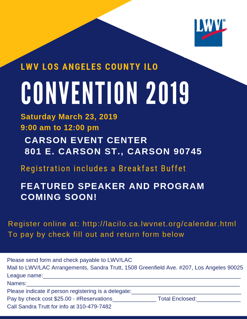 LWVLA 2019  ILO Convention