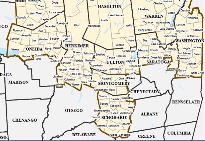 Southern half of 21st Congressional district