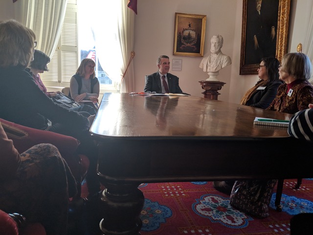 LWV meets with Vermont Governor Scott 2018