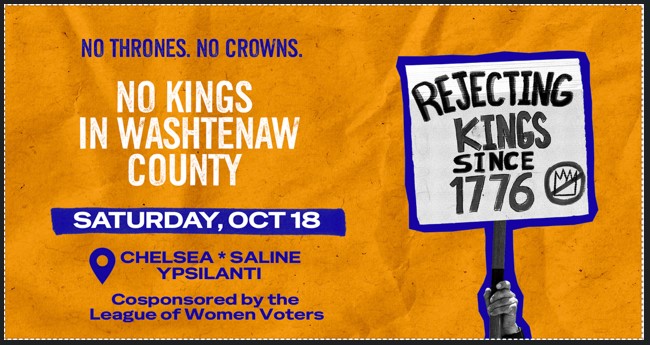 No Kings rally poster No Kings rally poster