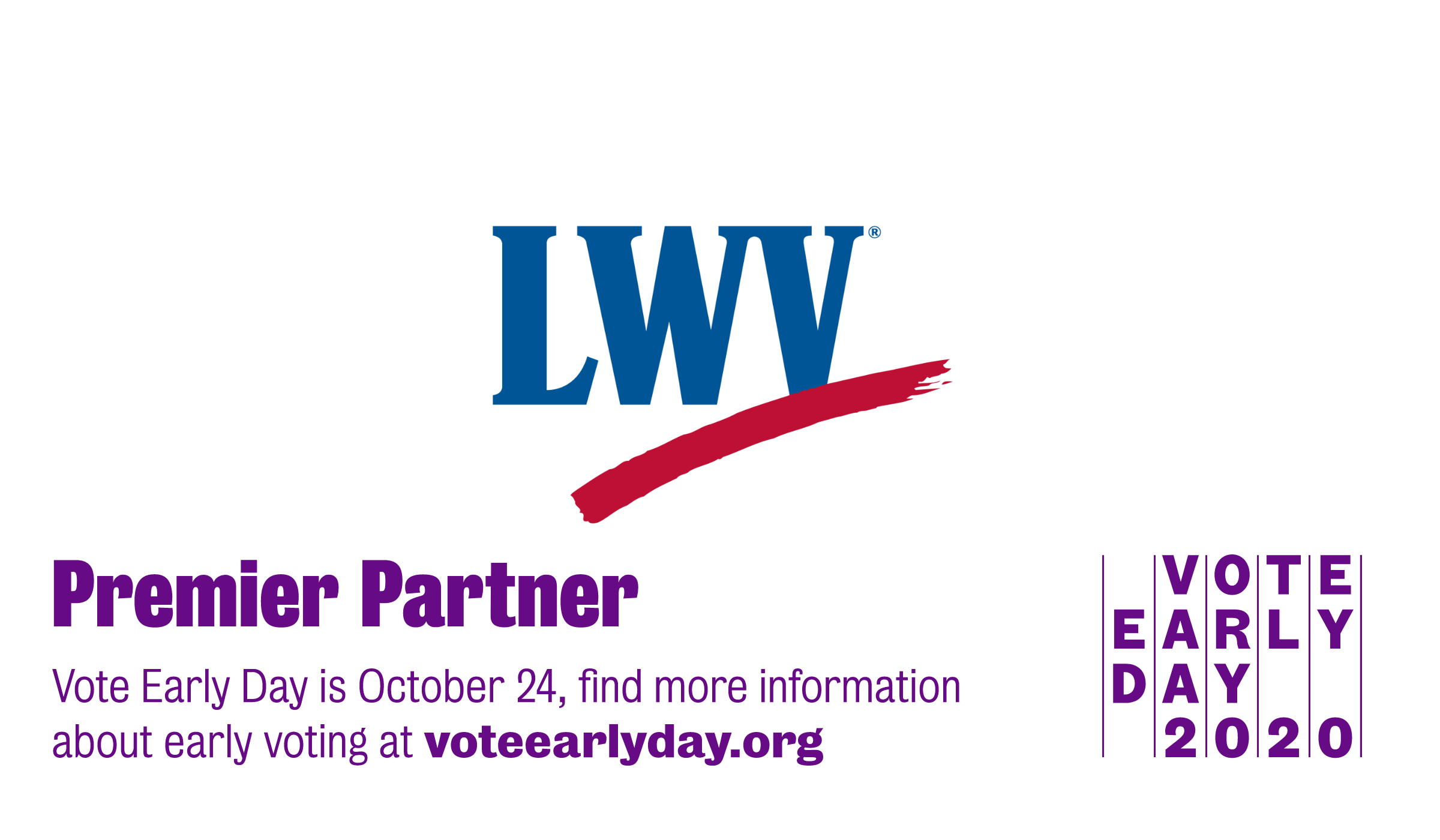 Vote Early with LWV Logo