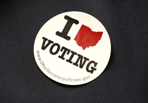 button i love voting w Ohio