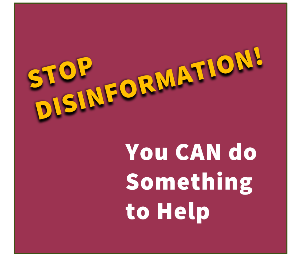 Stop disinformation